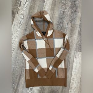 Plaid Sweater-Hoodie